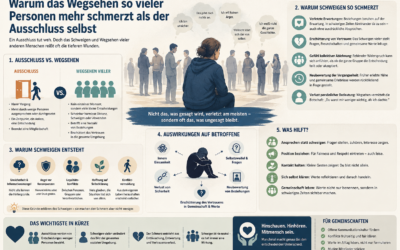 Warum das Wegsehen vieler Personen oft mehr schmerzt als der Ausschluss selbst